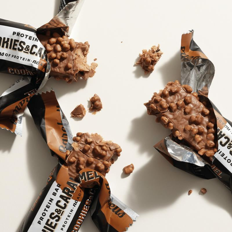 Barebells Protein Bars Cookies & Caramel with 1G of Total Sugars - 1.9Oz Bars - Snacks with 20G of High Protein - on the Go Protein Snack & Breakfast Bars