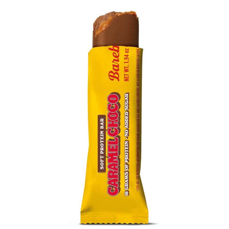 Barebells Soft Protein Bars Caramel Choco - 12 Count, 1.9Oz Bars - Protein Snacks with 16G of High Protein - Fluffy Chocolate Protein Bar with 2G of Total Sugars - Soft Protein Snack & Breakfast Bars