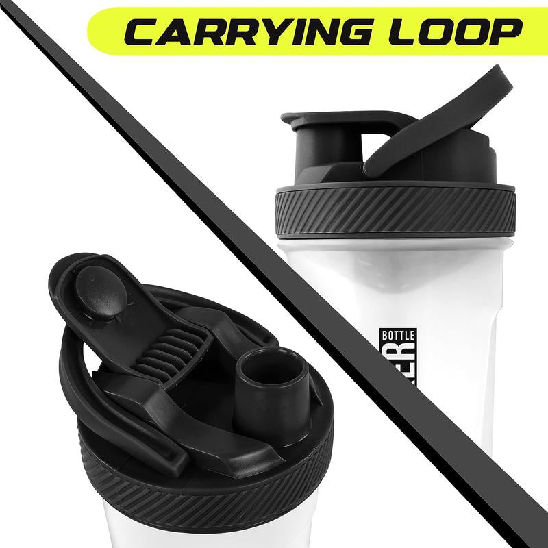 2-Pack Shaker Bottle - 24 Ounce Protein Shaker Bottle