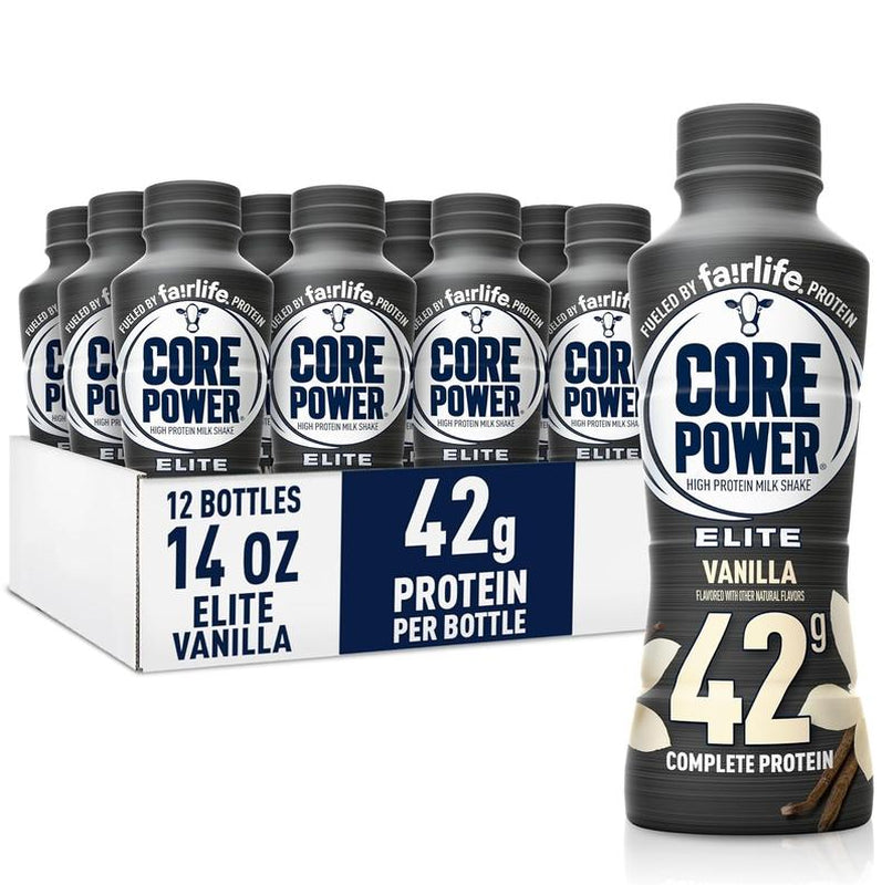 Fairlife Core Power Elite High Protein Shake, 42G Bottle, 14Oz, 12 Pack and Nutrition High Protein Shake 12 Packs High Protein