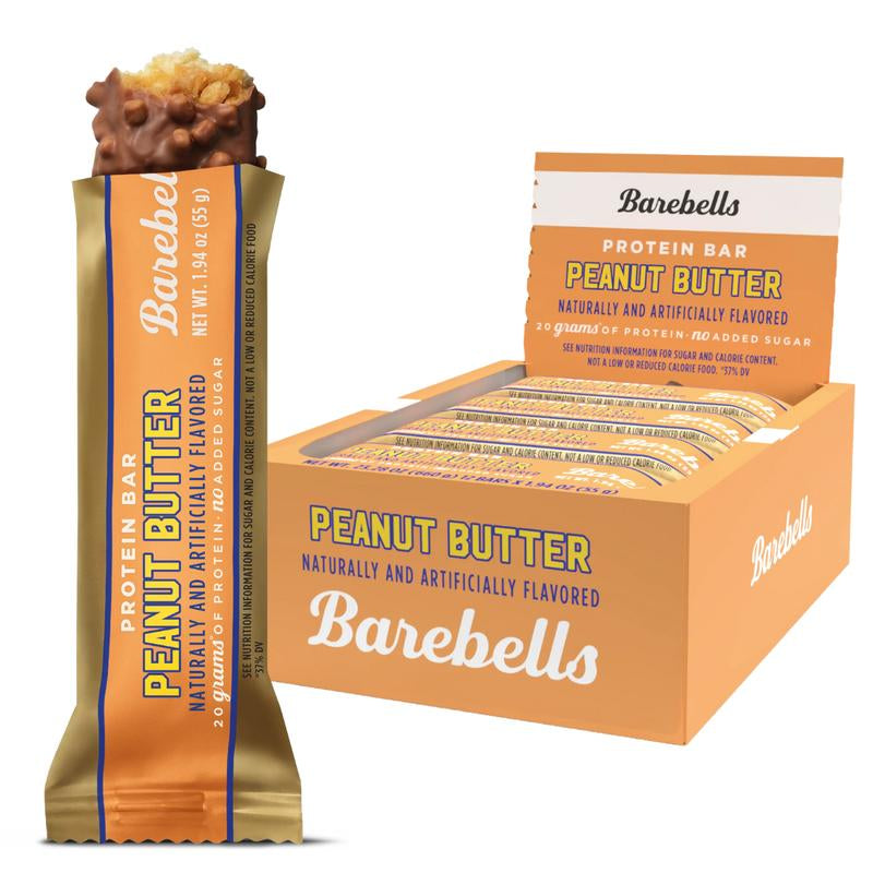 Barebells Protein Bars, 12 Pack - Perfect on the Go Protein Snack & Breakfast Bars with 20G of Protein
