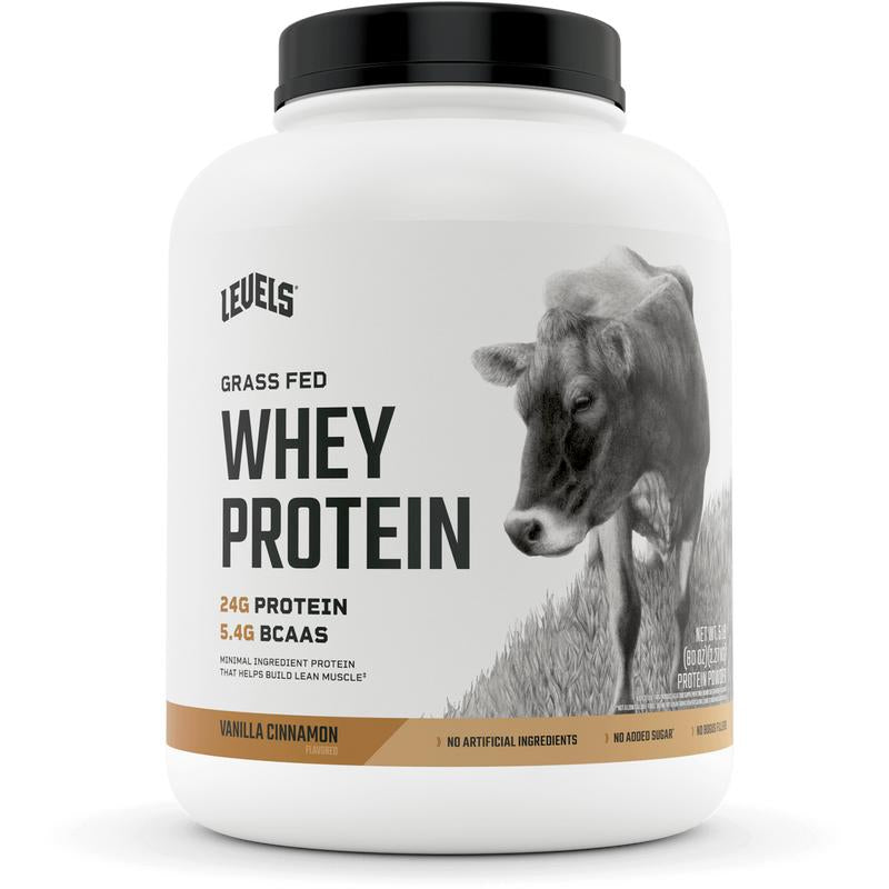 Levels Whey Protein, Grass Fed, No Artificial Ingredients, 24G of Protein