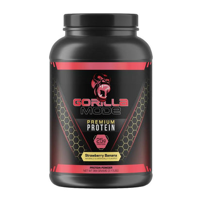 Gorilla Mode Premium Whey Protein - Whey Protein Isolate & Concentrate - Protein Powder for Post Workout Recovery & Meal Replacement (30 Servings)