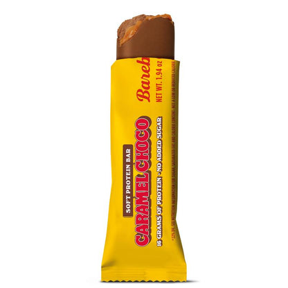 Barebells Soft Protein Bars Caramel Choco - 12 Count, 1.9Oz Bars - Protein Snacks with 16G of High Protein - Fluffy Chocolate Protein Bar with 2G of Total Sugars - Soft Protein Snack & Breakfast Bars
