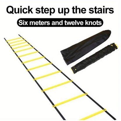 Speed ​​Agility Training Equipment Set, 1 Set Agility Ladder Equipment with Adjustable Storage Bag, Training Equipment for Football & Basketball