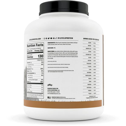 Levels Whey Protein, Grass Fed, No Artificial Ingredients, 24G of Protein