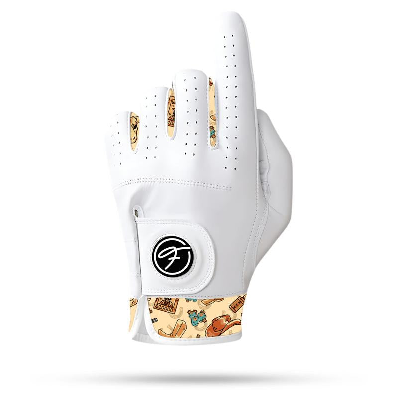 Fore Show Premium Golf Glove – 100% AAA Cabretta Leather Golf Gloves for Men & Women - Left & Right Handed Golfers - Cool Golfer Accessory Gift