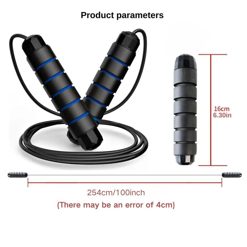 Jump Rope, Portable Exercise Skipping Rope for Home Workout, Workout Skipping Rope with Foam Non-Slip Handle, Home Gym Kit, Gymtok, Home Gym Equipment, Fitness Equipment, Training Equipment, Workout Equipment