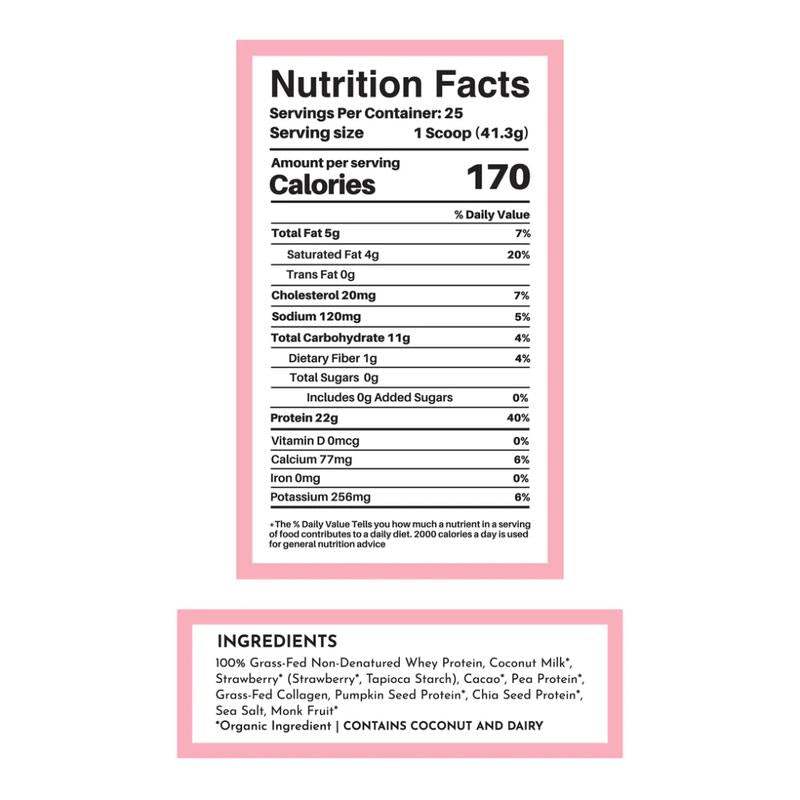 Just Ingredients Neapolitan Protein Powder [25 Servings]
