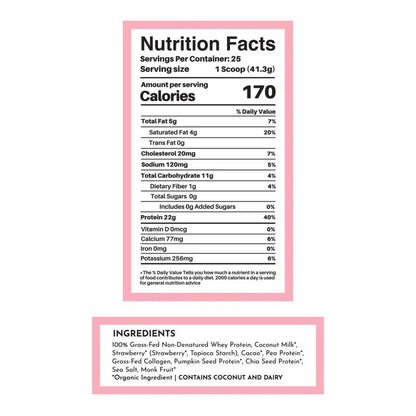 Just Ingredients Neapolitan Protein Powder [25 Servings]