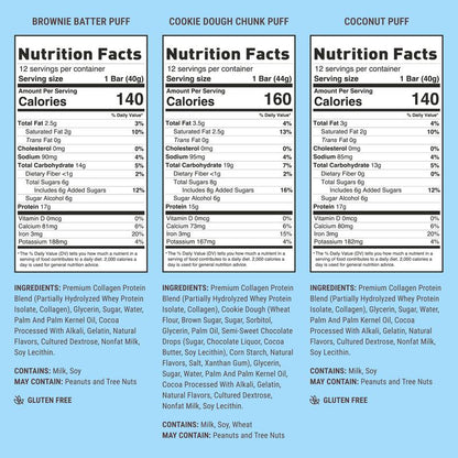 Built Bar Mixed Variety Box - 12 Protein Packed Puffs