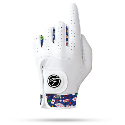 Fore Show Premium Golf Glove – 100% AAA Cabretta Leather Golf Gloves for Men & Women - Left & Right Handed Golfers - Cool Golfer Accessory Gift