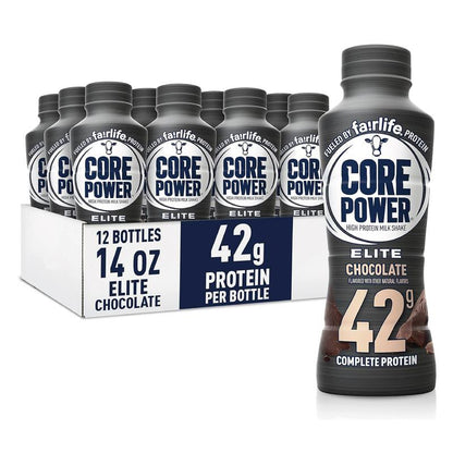 Fairlife Core Power Elite High Protein Shake, 42G Bottle, 14Oz, 12 Pack and Nutrition High Protein Shake 12 Packs High Protein