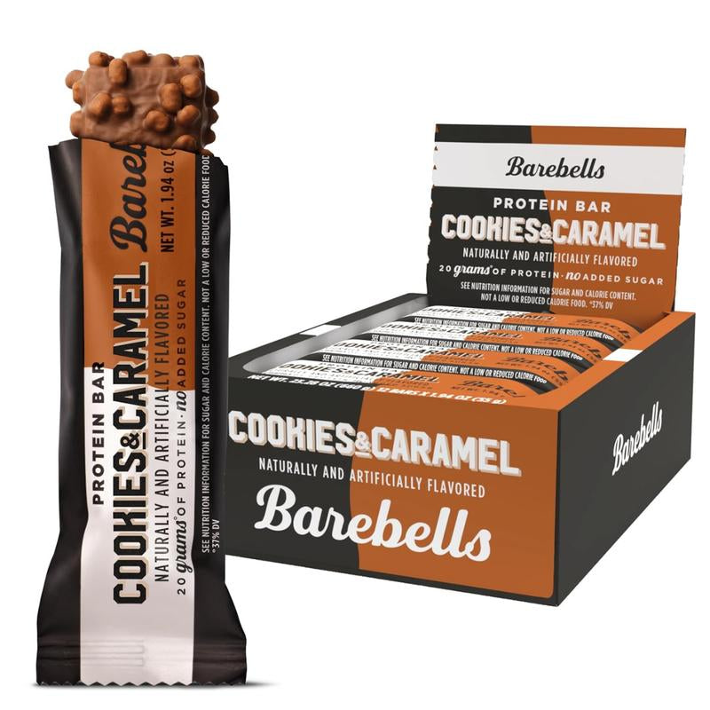 Barebells Protein Bars, 12 Pack - Perfect on the Go Protein Snack & Breakfast Bars with 20G of Protein