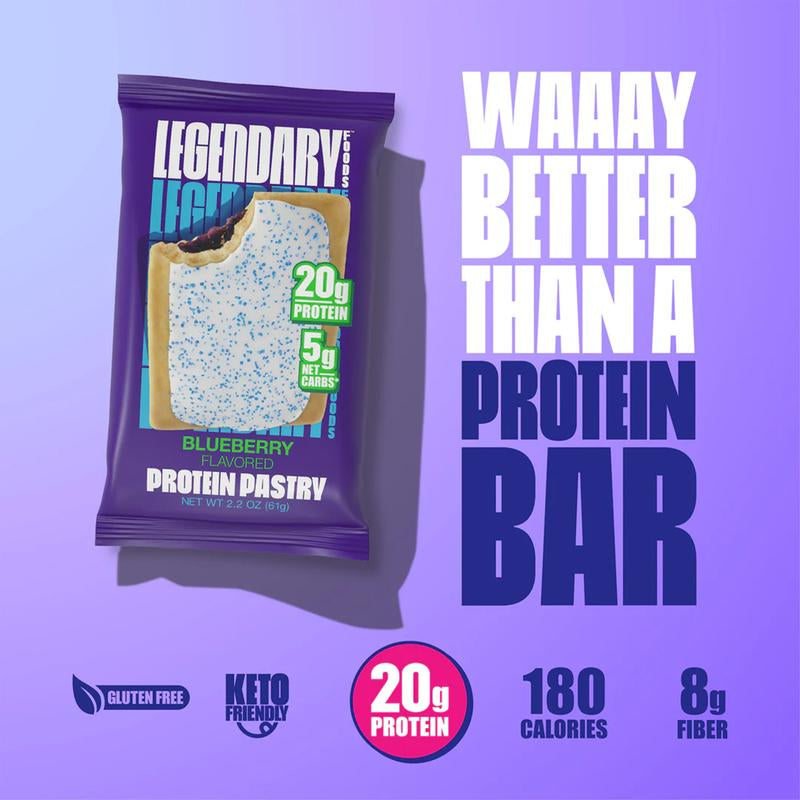 Legendary Foods Protein Pastry - Box of 10 - 20G Protein per Snack
