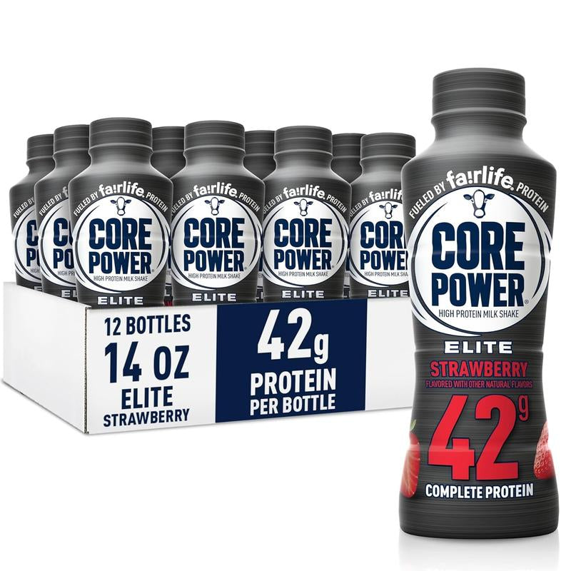 Fairlife Core Power Elite High Protein Shake, 42G Bottle, 14Oz, 12 Pack and Nutrition High Protein Shake 12 Packs High Protein