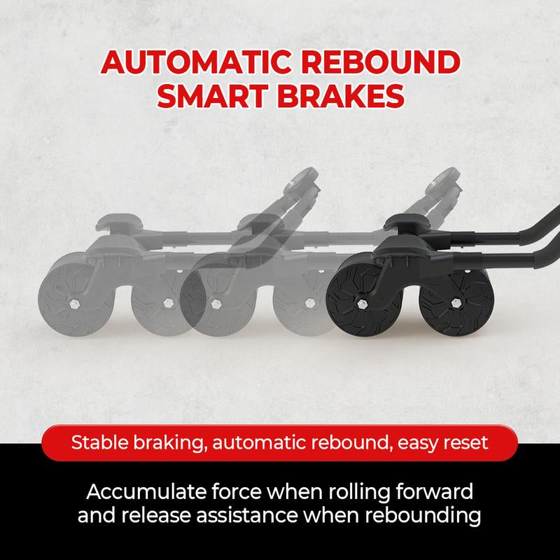 RELIFESPORTS Auto-Rebound Ab Roller - Core Trainer with Timer & Elbow Support - Home Workout for Men & Women