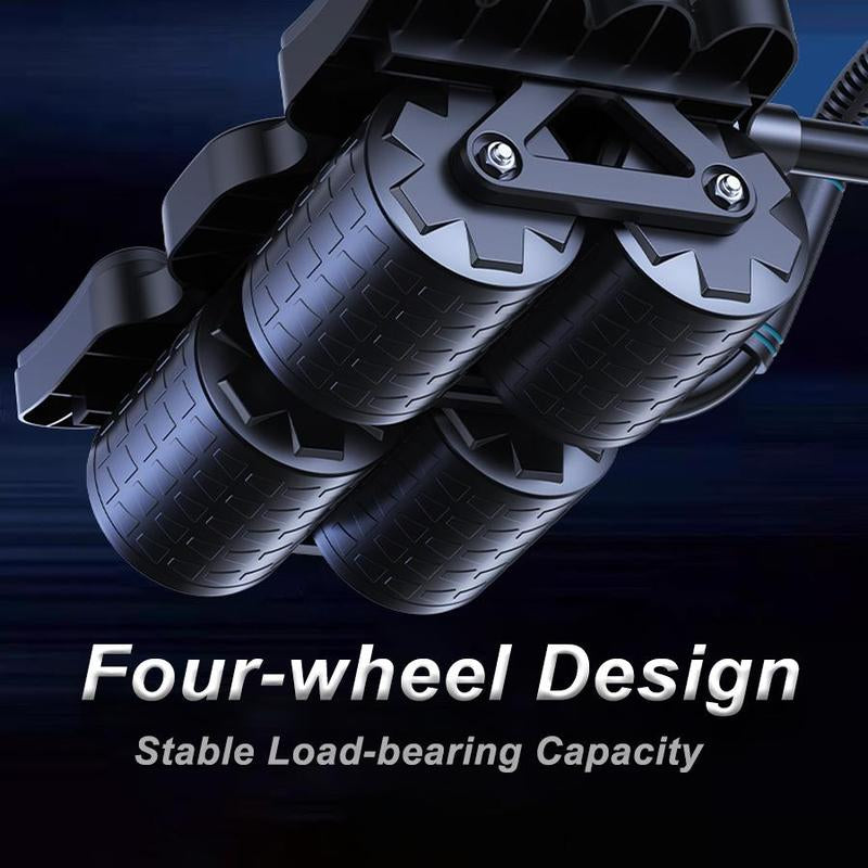 Abdominal Wheel Roller with Elbow Support, Automatic Rebound Abdominal Wheel Rollers with Four-Wheel Design, Home Gym Kit, Stomach Workout Equipment for Home Gym, Workout Equipment, Home Gym Equipment, Abs Workout Machine, Abdominal Training Equipment