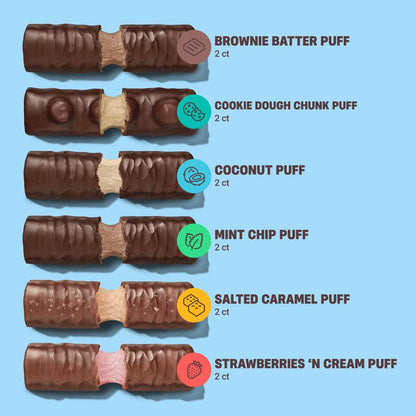 Built Bar Mixed Variety Box - 12 Protein Packed Puffs