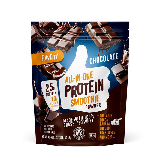 Chocolate Protein Smoothie - 25G Protein with Cocoa, Collagen Beverage