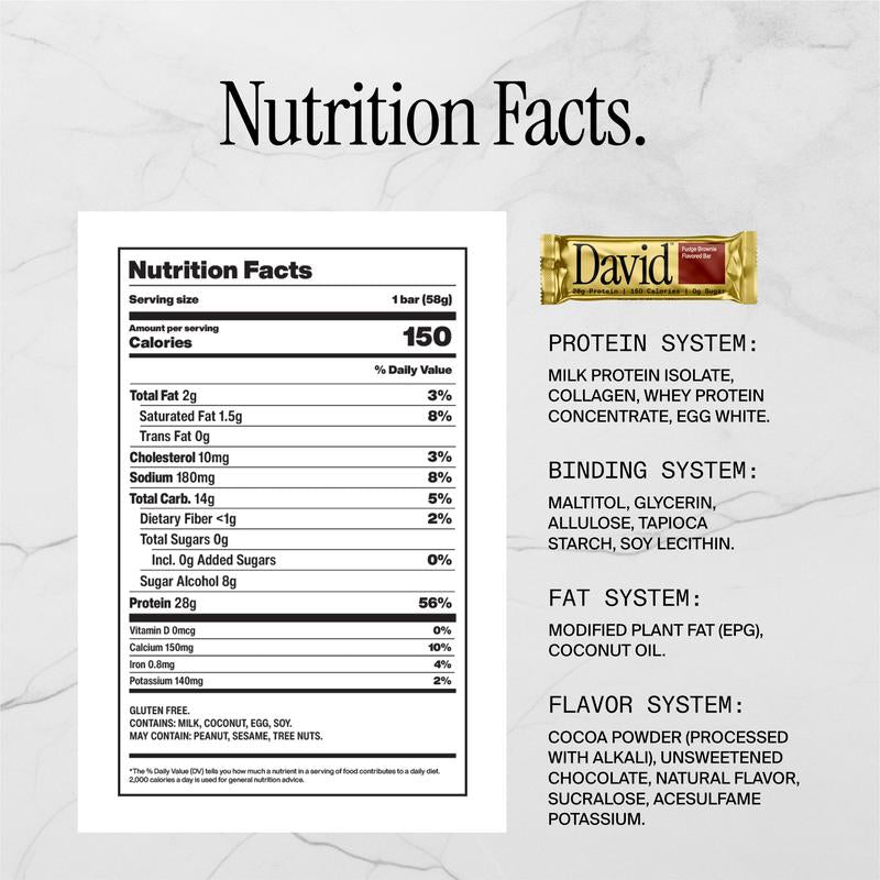 JUMBO VARIETY PACK (2X All Flavors) – David Protein – High Protein Snack Cookies Healthy