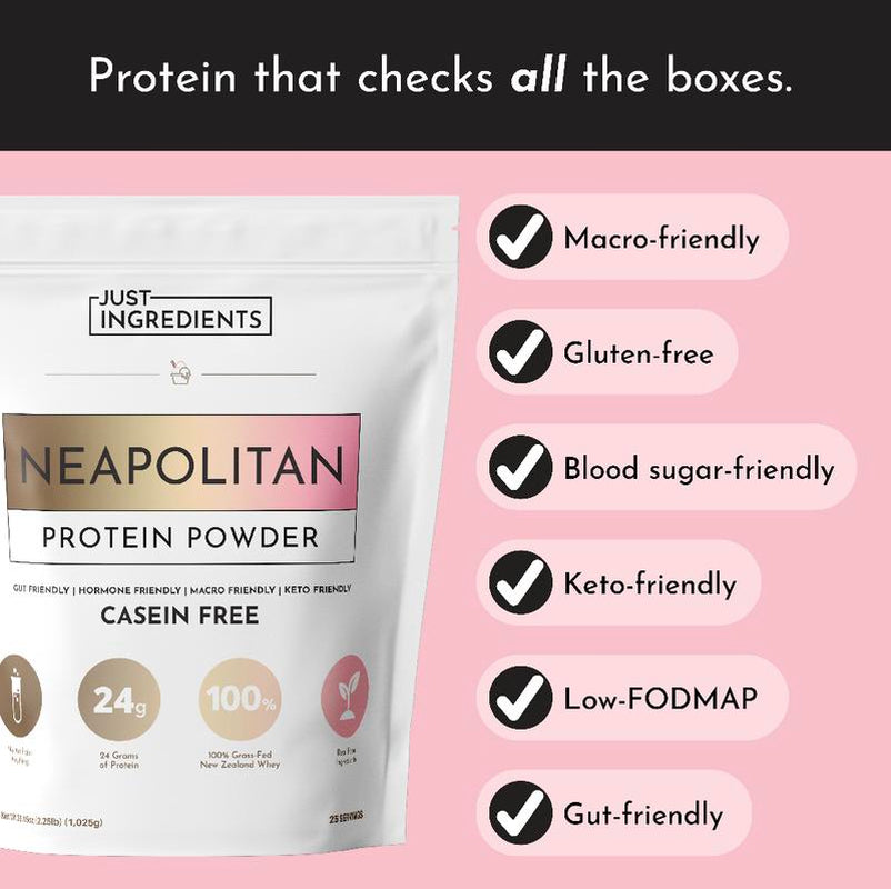 Just Ingredients Neapolitan Protein Powder [25 Servings]