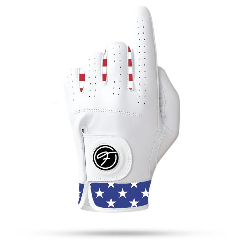 Fore Show Premium Golf Glove – 100% AAA Cabretta Leather Golf Gloves for Men & Women - Left & Right Handed Golfers - Cool Golfer Accessory Gift