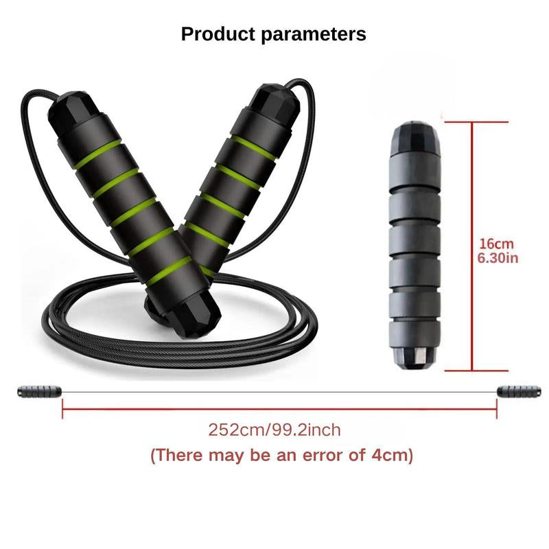 Jump Rope, Portable Exercise Skipping Rope for Home Workout, Workout Skipping Rope with Foam Non-Slip Handle, Home Gym Kit, Gymtok, Home Gym Equipment, Fitness Equipment, Training Equipment, Workout Equipment
