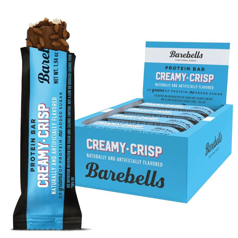 Barebells Protein Bars, 12 Pack - Perfect on the Go Protein Snack & Breakfast Bars with 20G of Protein