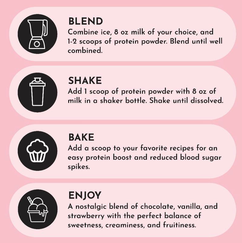 Just Ingredients Neapolitan Protein Powder [25 Servings]