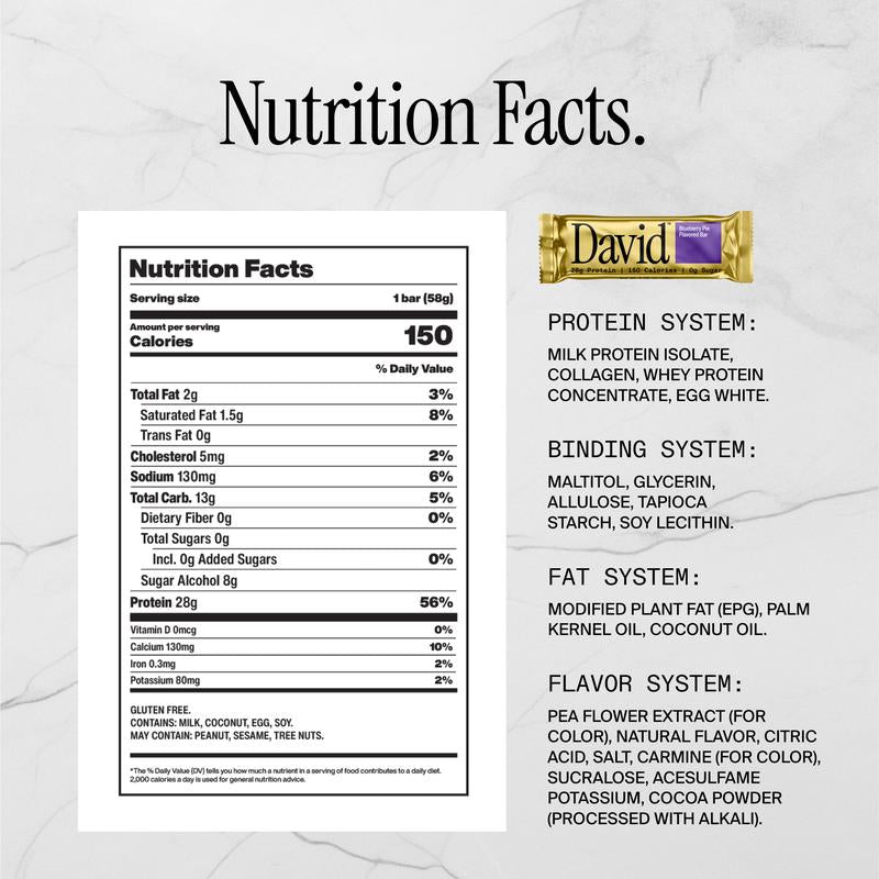 JUMBO VARIETY PACK (2X All Flavors) – David Protein – High Protein Snack Cookies Healthy