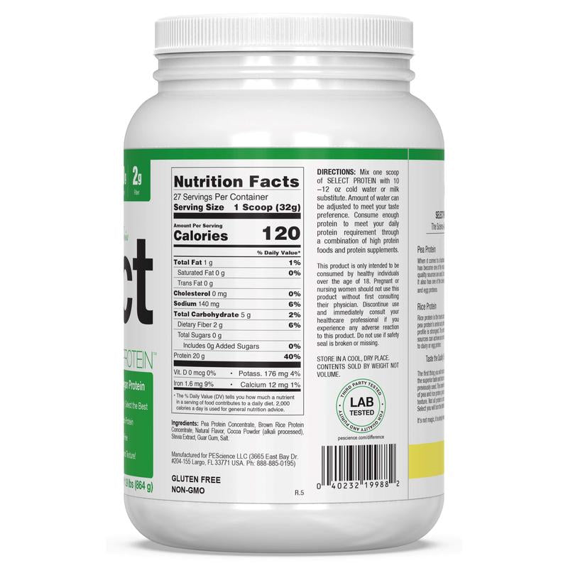 Pescience Select Vegan Plant-Based Protein Powder with 20G of Complete Protein