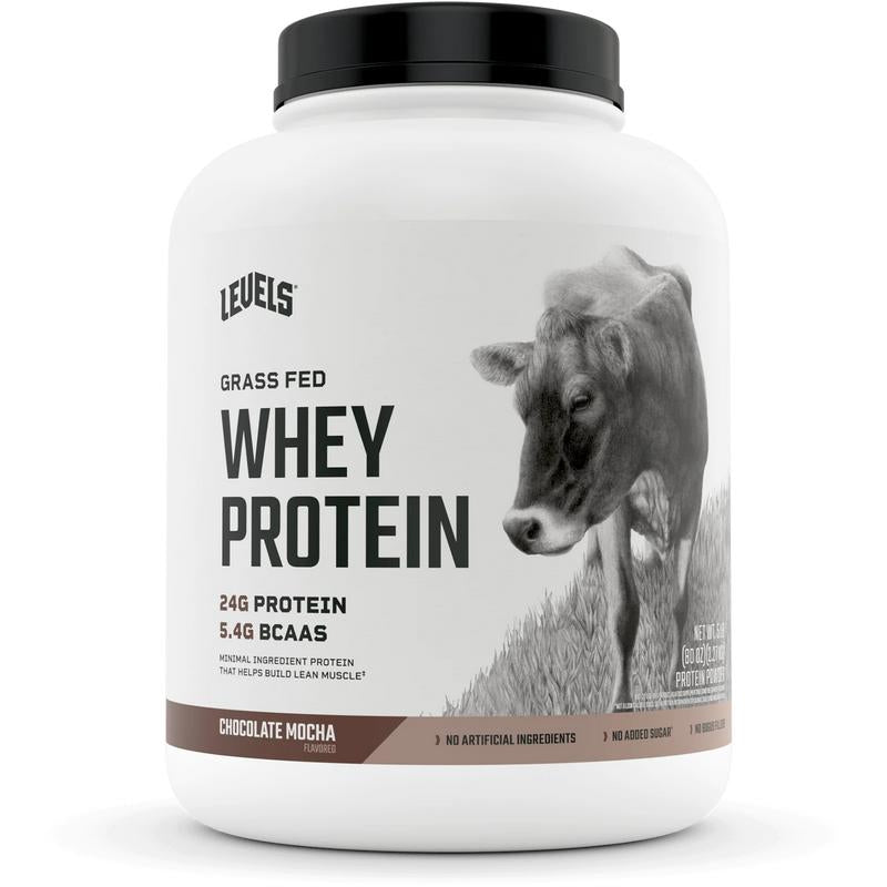 Levels Whey Protein, Grass Fed, No Artificial Ingredients, 24G of Protein