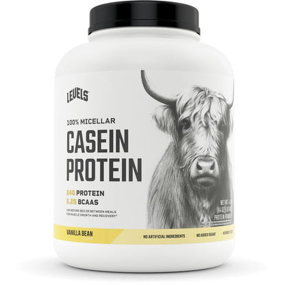 Levels Casein Protein, 100% Micellar, No Artificial Ingredients, 24G of Protein