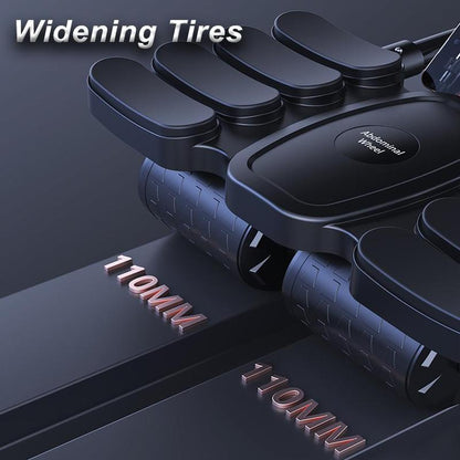 Abdominal Wheel Roller with Elbow Support, Automatic Rebound Abdominal Wheel Rollers with Four-Wheel Design, Home Gym Kit, Stomach Workout Equipment for Home Gym, Workout Equipment, Home Gym Equipment, Abs Workout Machine, Abdominal Training Equipment