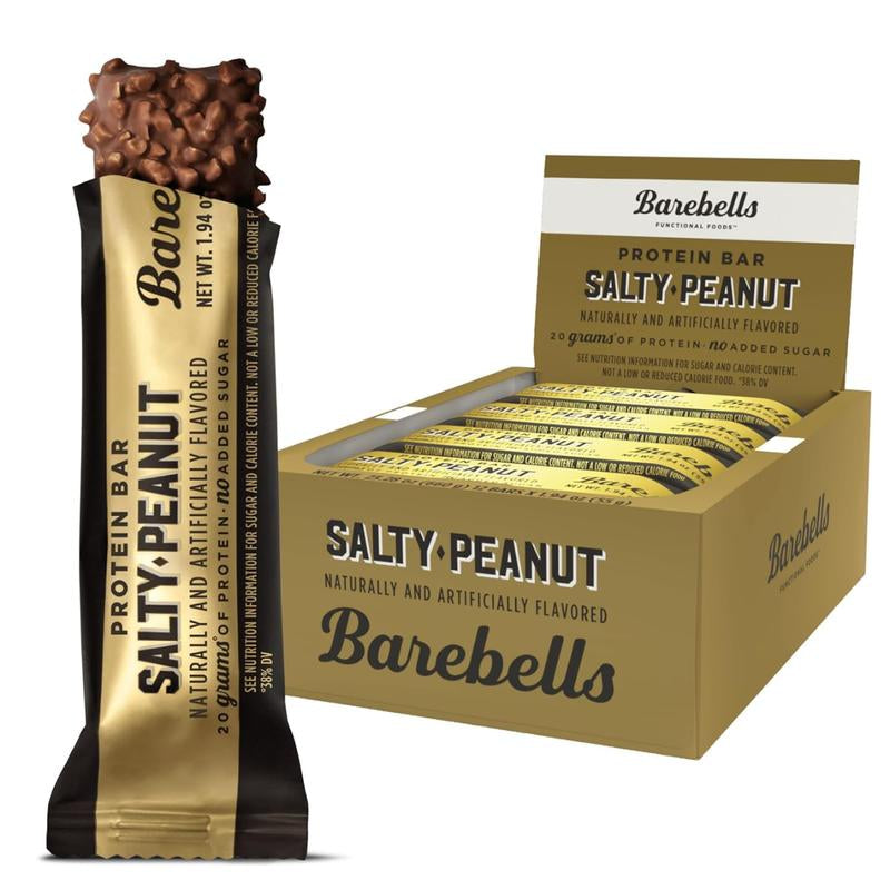 Barebells Protein Bars, 12 Pack - Perfect on the Go Protein Snack & Breakfast Bars with 20G of Protein