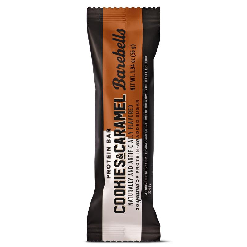 Barebells Protein Bars Cookies & Caramel with 1G of Total Sugars - 1.9Oz Bars - Snacks with 20G of High Protein - on the Go Protein Snack & Breakfast Bars