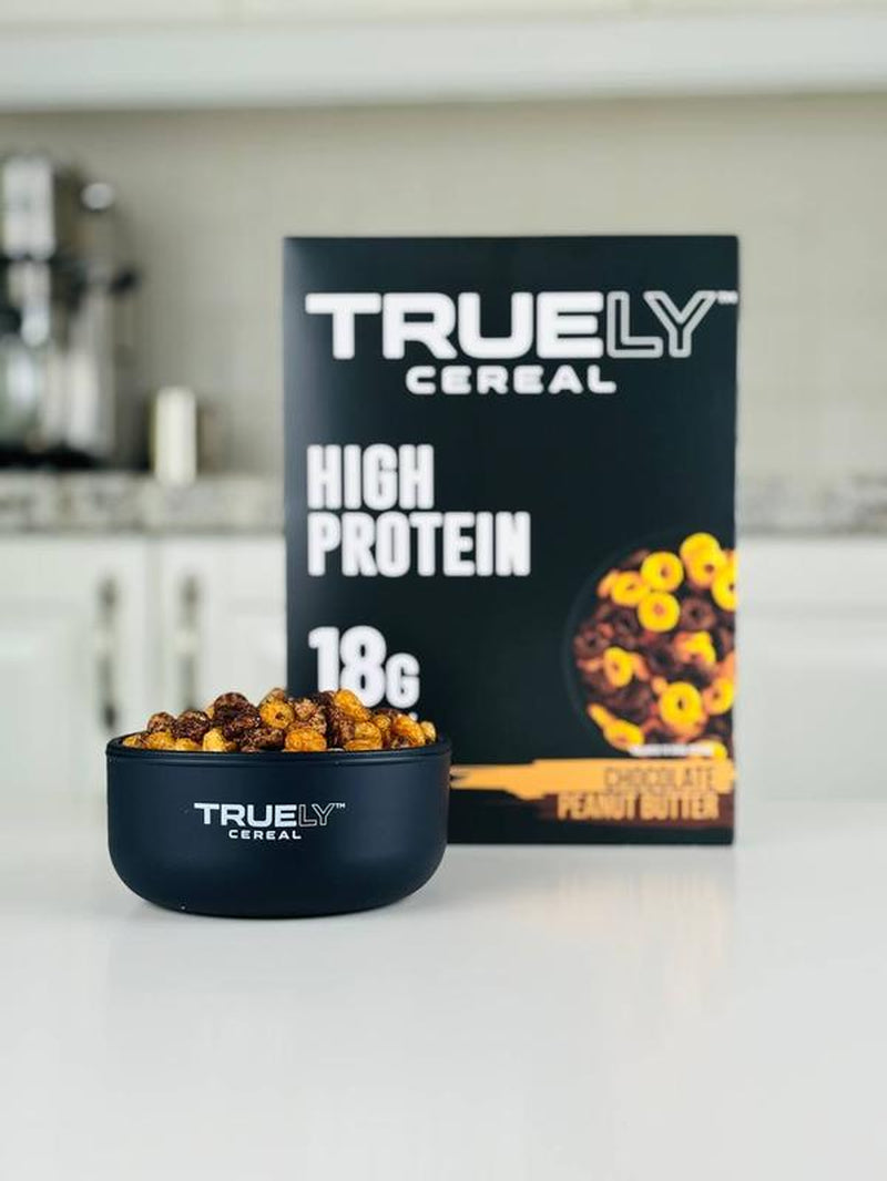 Truely Cereal High Protein Breakfast Cereal, 18G Protein. Variety Pack of 4