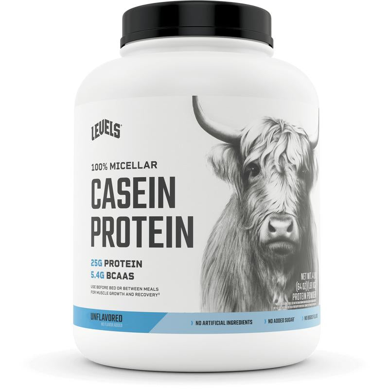 Levels Casein Protein, 100% Micellar, No Artificial Ingredients, 24G of Protein