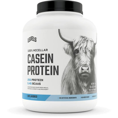 Levels Casein Protein, 100% Micellar, No Artificial Ingredients, 24G of Protein