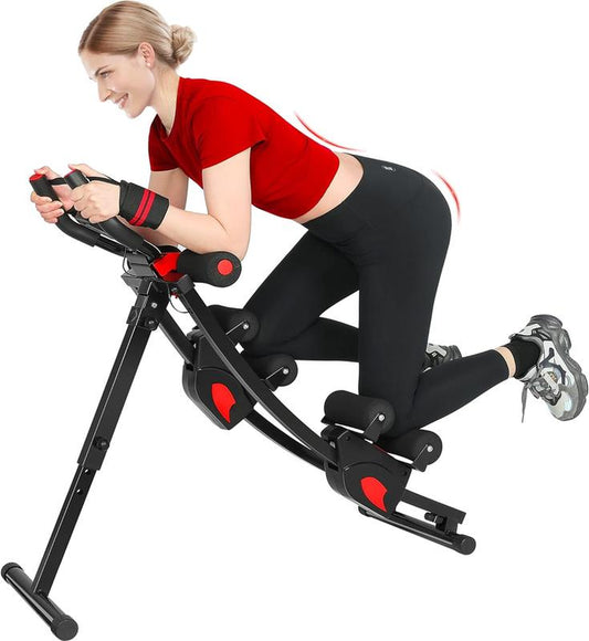 Abdominal Workout Equipment Ab Machine Home Gym Strength Training Ab Core Foldable Fitness Equipment for Stomach Workout