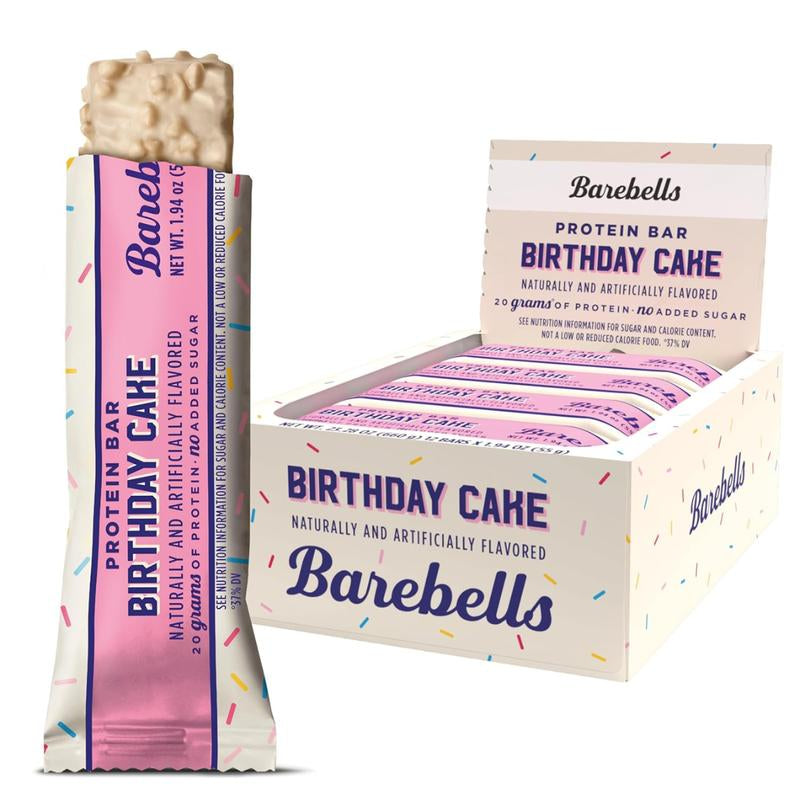 Barebells Protein Bars, 12 Pack - Perfect on the Go Protein Snack & Breakfast Bars with 20G of Protein