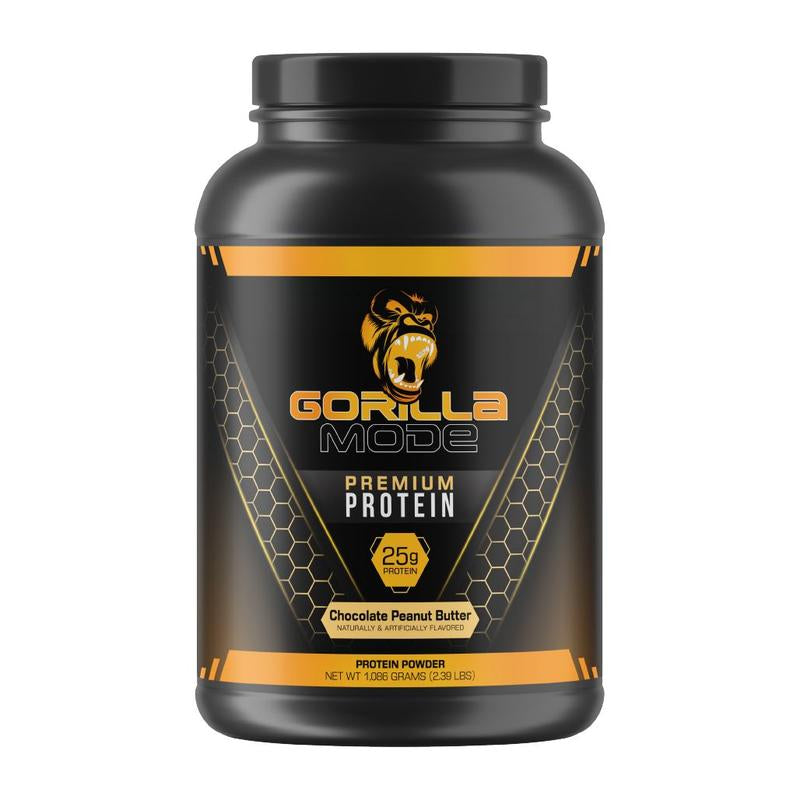Gorilla Mode Premium Whey Protein - Whey Protein Isolate & Concentrate - Protein Powder for Post Workout Recovery & Meal Replacement (30 Servings)