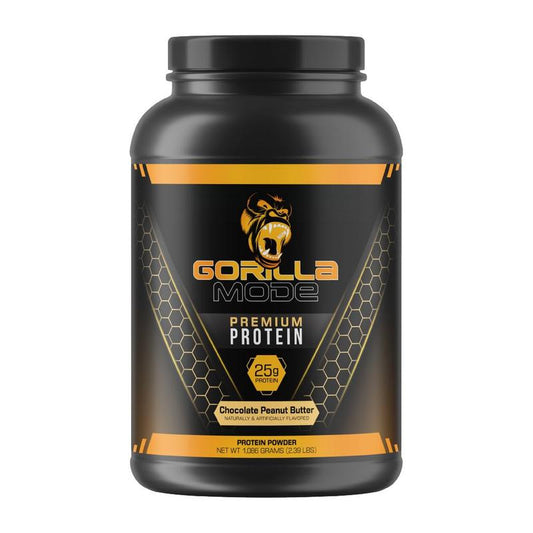 Gorilla Mode Premium Whey Protein - Whey Protein Isolate & Concentrate - Protein Powder for Post Workout Recovery & Meal Replacement (30 Servings)